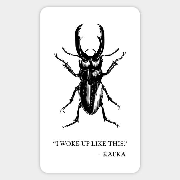I WOKE UP LIKE THIS Sticker by Existential's Store